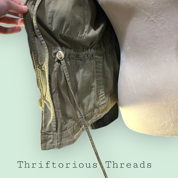 Current/Elliott The Lone Soldier Jacket w/ Ombre Coated Sleeves - Picture 8 of 14